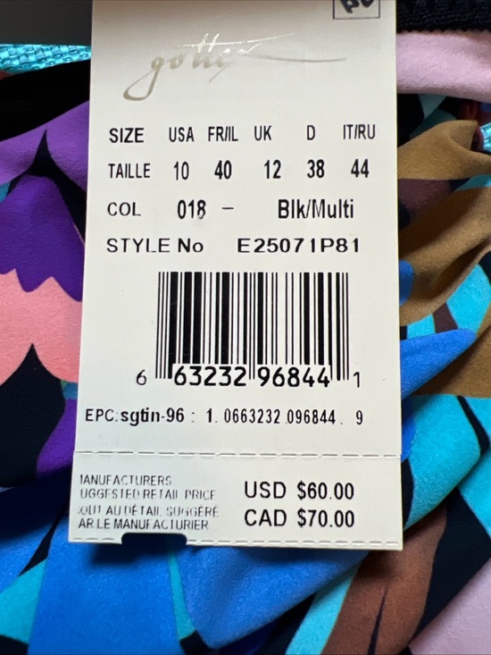 Gottex Women’s Shirred High Waist Bottom Tommy Control Bikini Sz 10 New #F - Picture 10 of 14